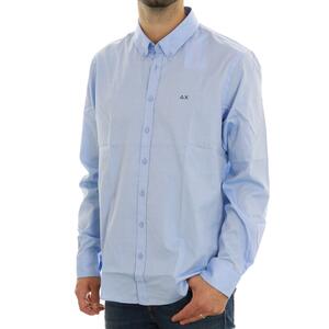 CAMICIA BOTTON DOWN SUN68 AZZURRO